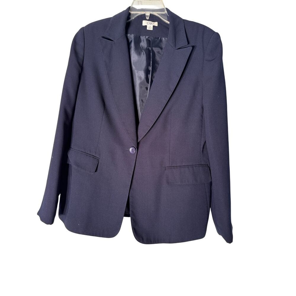 Cato Navy Blue Blazer Women's Size 14 Office Work wear
